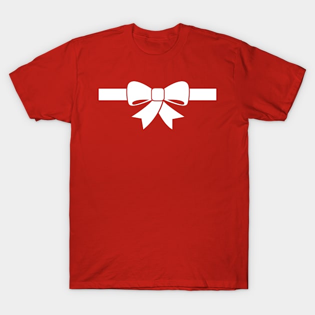 Christmas Ribbon T-Shirt by monkeyTron